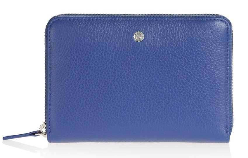 PORTAFOGLI ZIP QUADRATO M - BLU