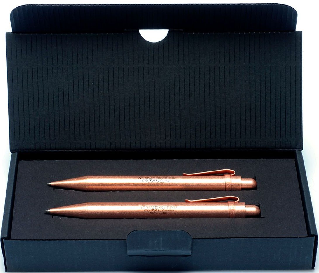 SET PENNA E PORTAMINE COLOR RAME COPPER