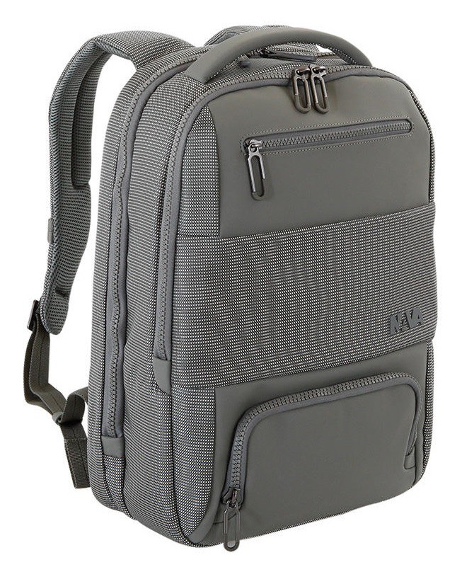 ZAINO PORTA PC CON TASCA FRONTALE - SILVER