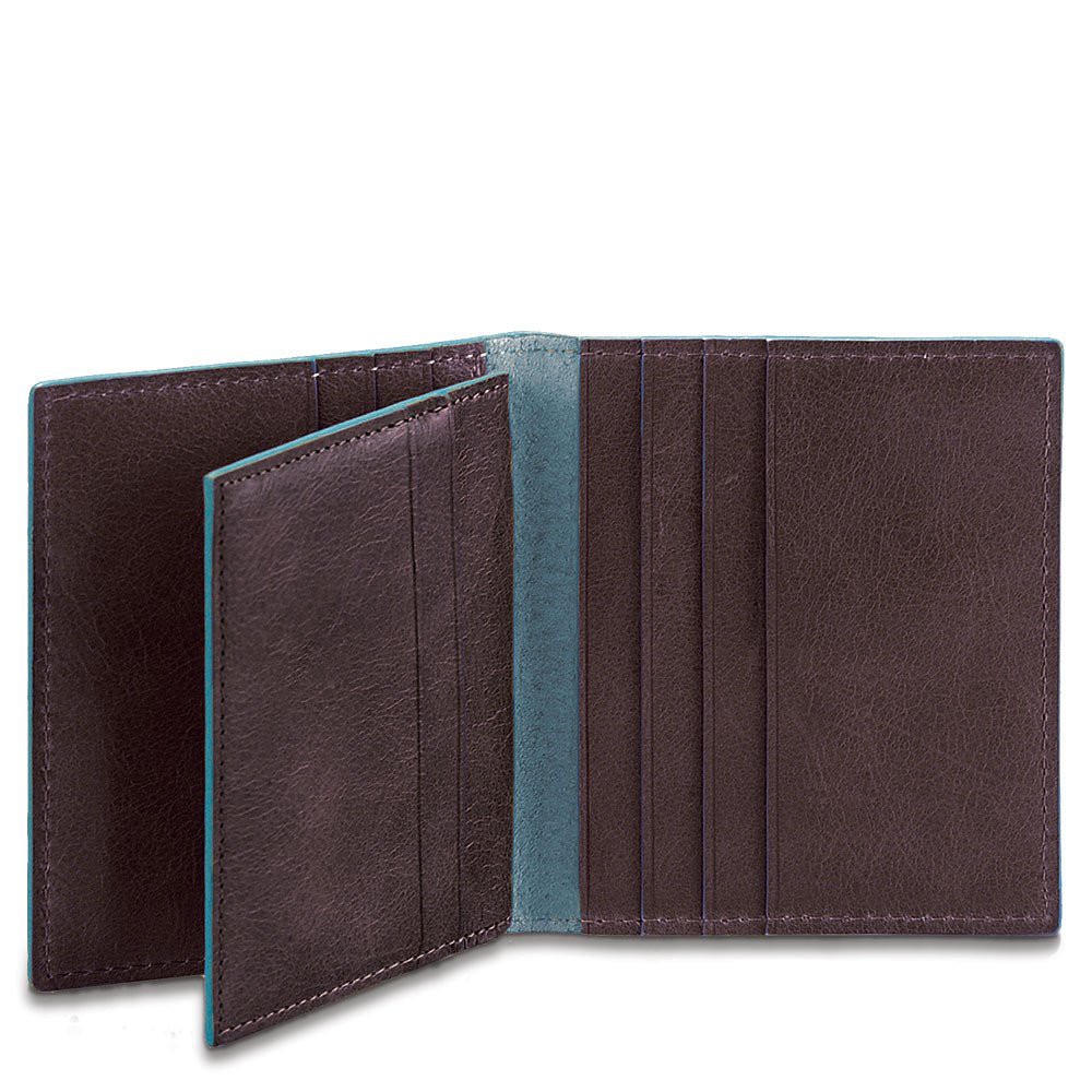 Porta carte di credito Blue Square Mogano
