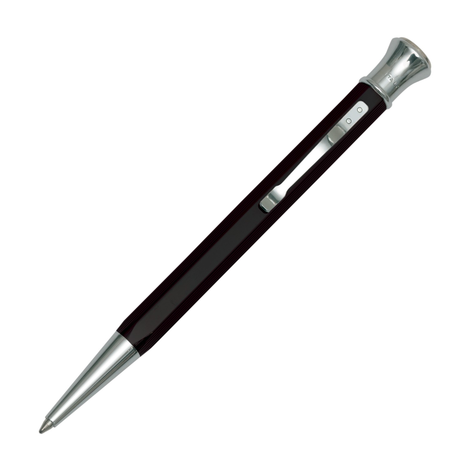 Penna a sfera corpo esagonale laccato nero opaco