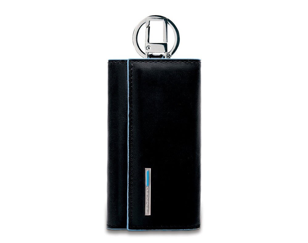 Portachiavi X porta blindata + moschettone BLUE SQUARE NERO