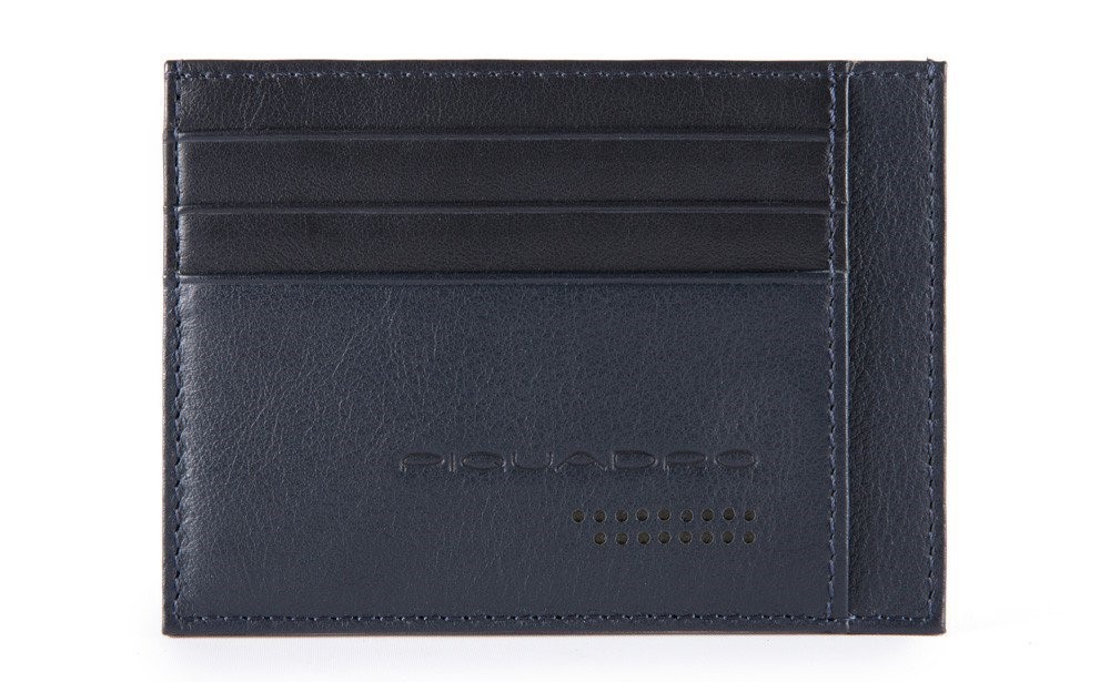 Bustina porta 6 carte di credito tascabile RFID Urban Blu