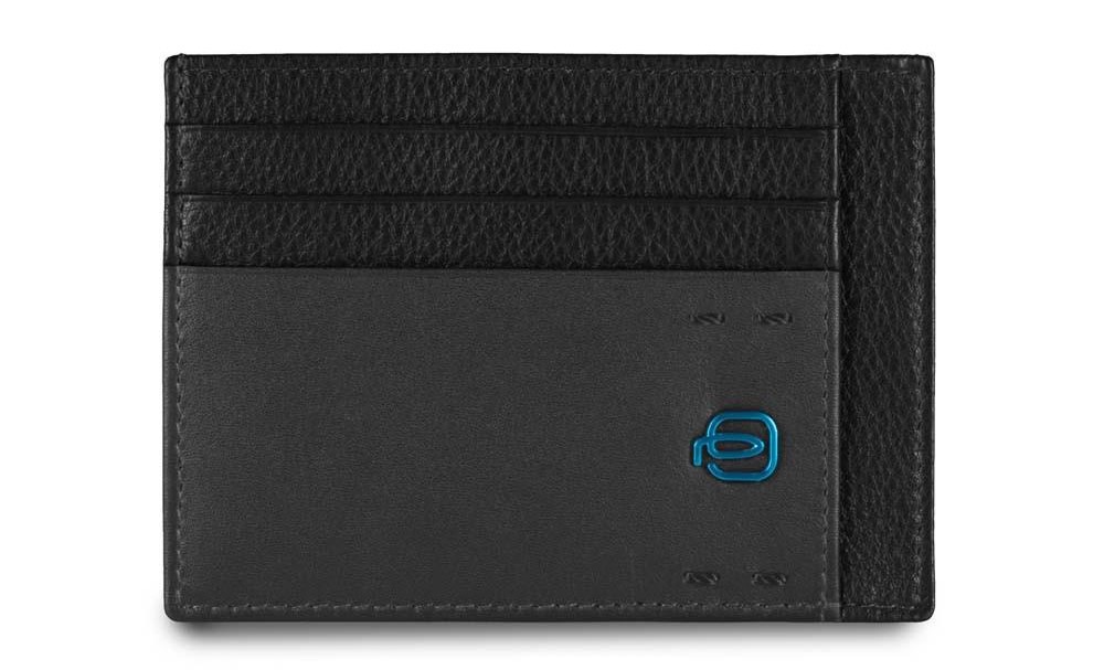 Bustina porta 6 carte di credito tascabile Pulse Nero