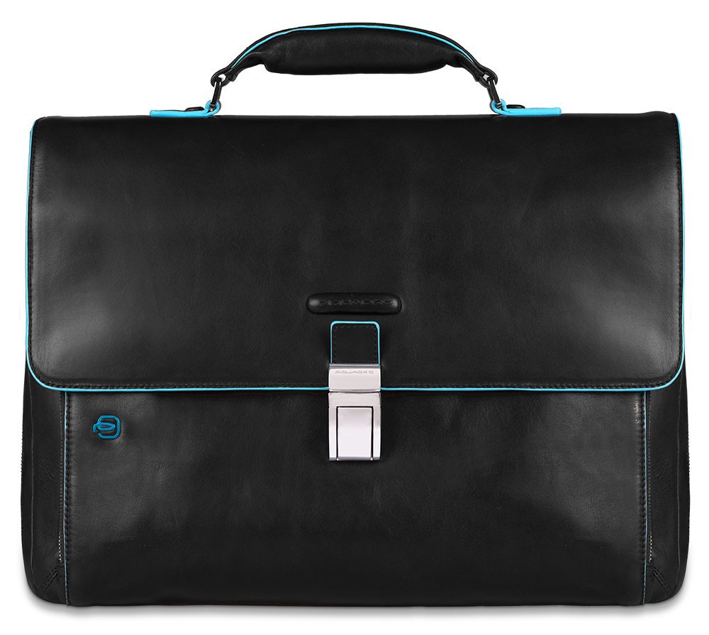 Cartella porta PC 15" e porta iPad®Air/Pro 9.7"/iPad 11" Blue Square Nero