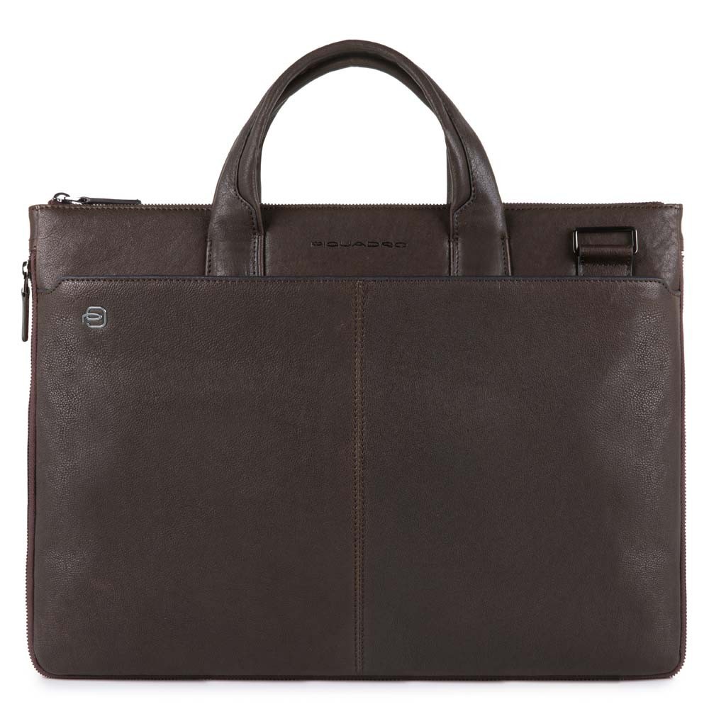 CARTELLINA SOTTILE PORTA PC 15.6" CONNEQU - BLACK SQUARE - TESTA MORO