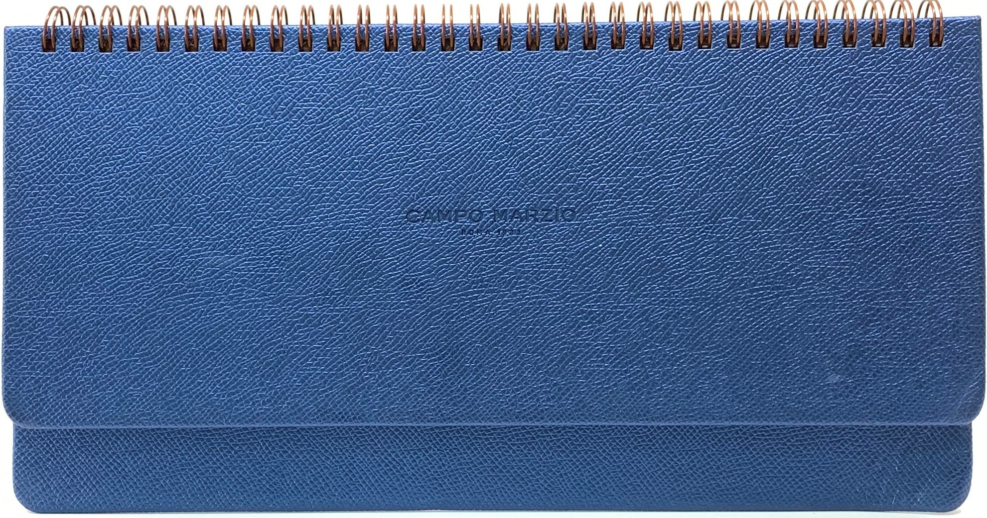 PLANNER DA SCRIVANIA IN SAFFIANO BLU