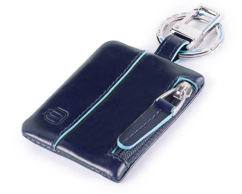 Portachiavi con Connequ e tasca laterale BLUE SQUARE BLU