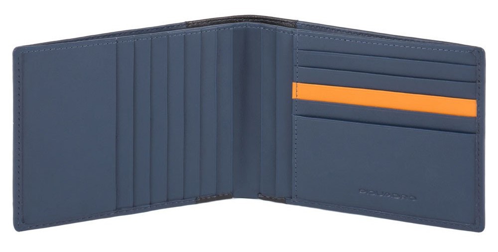 Portafoglio uomo porta 12 carte di credito RFID Downtown Blu