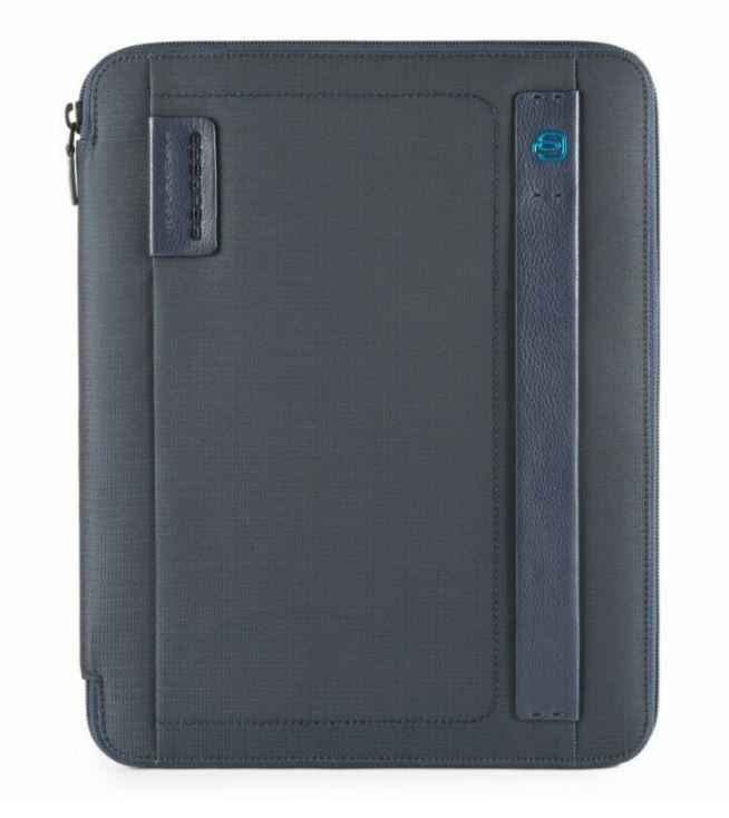 Portablocco A4 con chiusura zip P16 Chev Blu