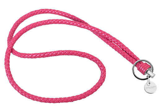 PORTACHIAVI INTRECCIATO DA COLLO - ROSA - CAMPO MARZIO