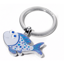 PORTACHIAVI - PESCE - BLU