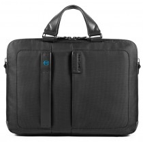 Cartella a due manici porta PC 15.6" e porta iPad®Air/Pro 9,7"/iPad 11" P16 Chevron Nero