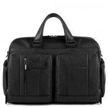 Cartella porta PC 15,6" a 2 manici con scomparto porta iPad®Air/Pro 9,7 Brief Nero