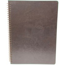 SPIRAL BOUND NOTES A4 BROWN