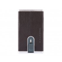 Porta carte di credito con sliding system RFID Black Square Testa Moro